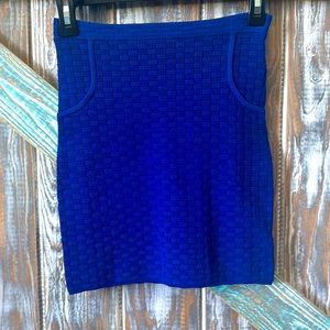 Sexy STRECH Bebe Skirt royal blue show stopping skirt!! 🔥🔥💙💙